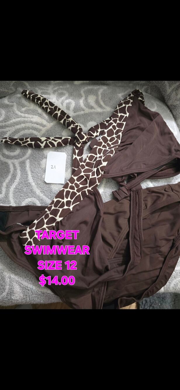 TARGET SWIMWEAR / SIZE 12 / NWT - (#21A)